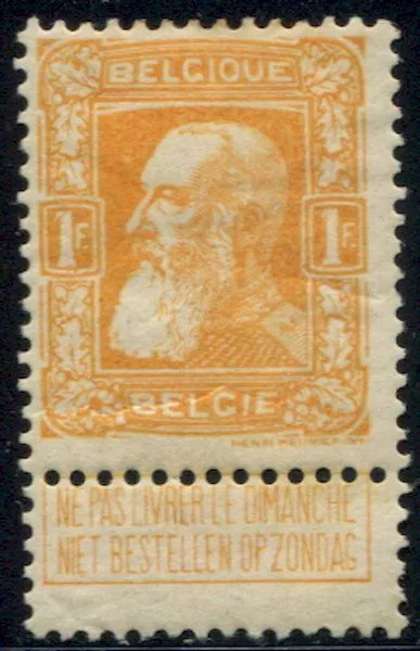 Lot N°6209 Belgique N°79 Neuf * TB