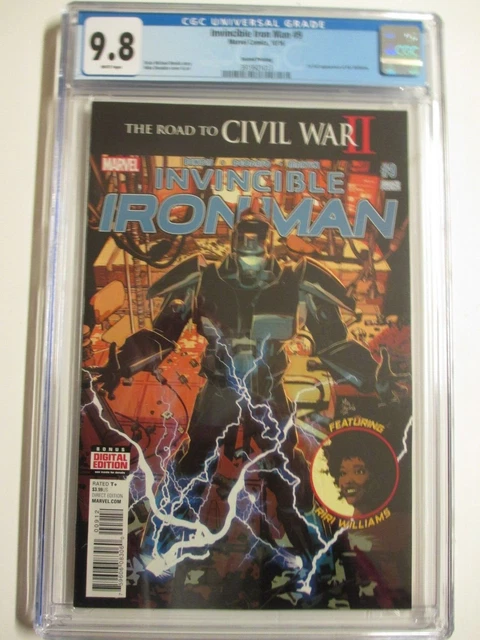 Invincible Iron Man #9 2nd Print First Riri Williams CGC 9.8