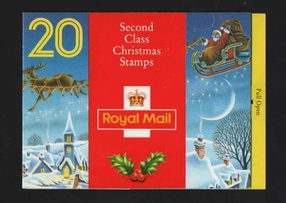 GB 1992 LX3 20 x 18p  £3.60p Harrison Christmas Booklet MNH