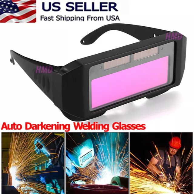 For Welding Welder Glasses Helmet Auto Darkening Solar Mask Goggles Eyes Protect