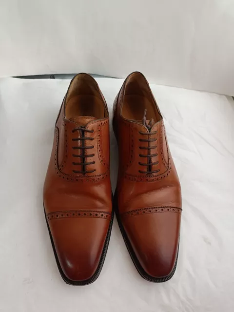 Magnanni Oxford Cap-Toe Mens Size 11M  Leather Lace Up Dress Shoes