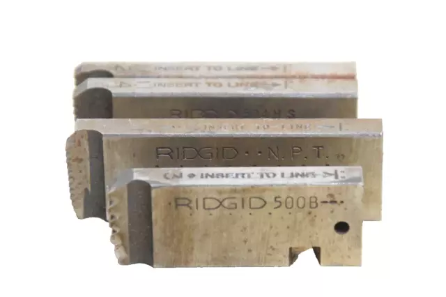 Ridgid 504 1-2 #2 Hs &4, 1/2-3/4 #1 Npt Universal, 500B 1 1/2-6 #3 Unc Bolt Dies