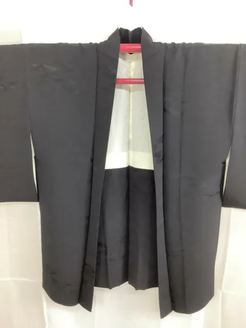 Japanese Vintage Kimono Haori Jacket silk cloud crest Height29.92inch used