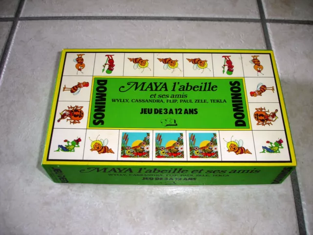 Jeu de société - DOMINOS - MAYA L'ABEILLE - TF1 - VINTAGE 70