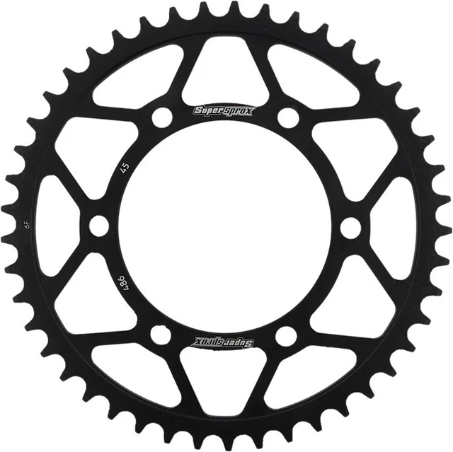 Supersprox Rear Steel Sprocket 45T Black RFE-486-45-BLK