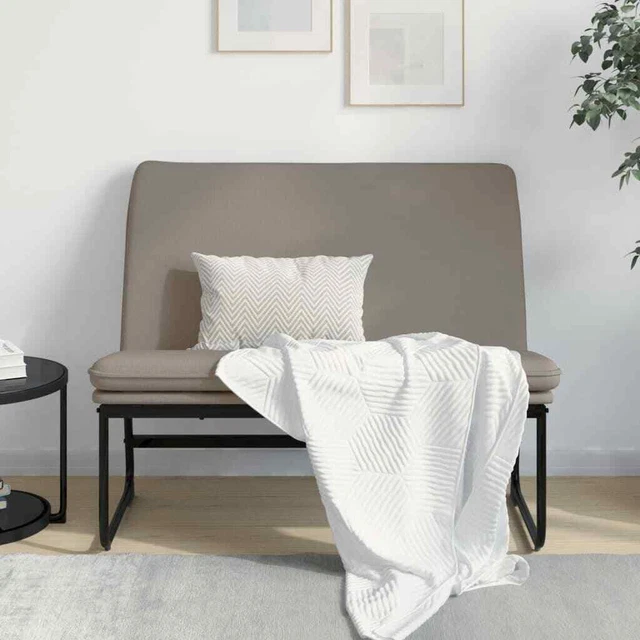 Vidaxl Panca Tortora 100x75x76 cm in Tessuto