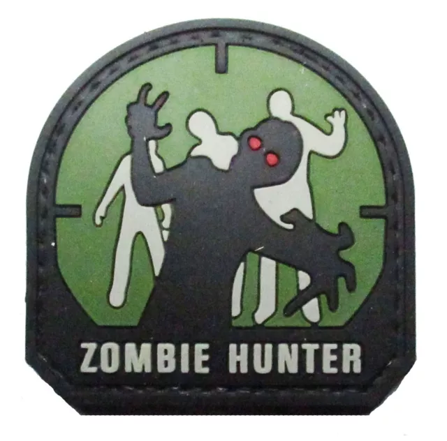 Patche Zombie Hunter PVC souple 3D tactical morale patch scratch écusson