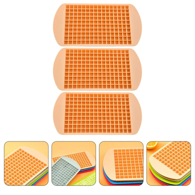 3 pz vassoi cubetti di ghiaccio vassoio cubetto di ghiaccio silicone mini stampo cubo di ghiaccio 160 fori ghiaccio