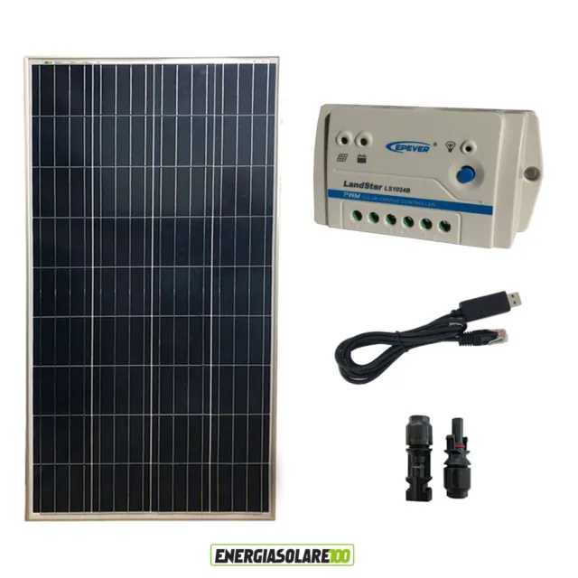 Solar Panel Kit 150W 12V PWM Regler 10A 12V Epsolar LS-Serie mit USB-RS485-Kabel