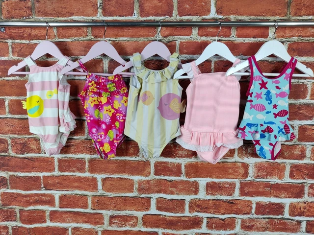 Pacchetto Bambine Età 12-18 Mesi M&S John Lewis Ecc Costume Da Bagno Pesce 86Cm