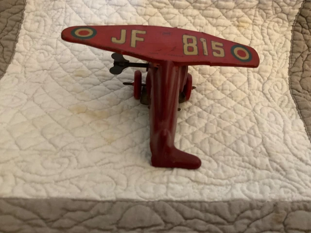 Jep Jouet De Paris Avion Tole Avec Moteur Mecanique F-255 Cigogne