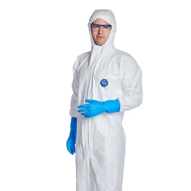 Tuta Monouso Dupont Tyvek 500 Xpert Cat Iii Type 5/6, Misura L - Dupont