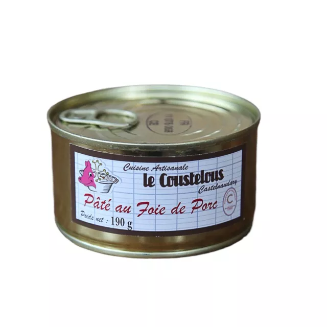 Le Coustelous Paté al fegato di maiale Schnweineleber Paste in der Dose