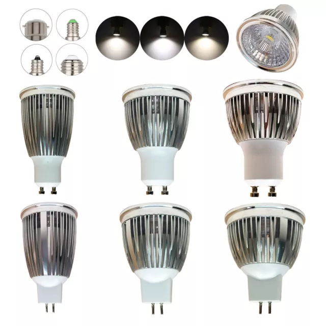 Dimmbare 6W 9W 12W LED COB Strahlerlampe GU10 MR16 E27 B22 220V 12V 24V Lampe ZE