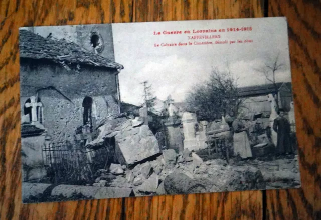Cpa Lorraine Xaffevillers Le Calvaire In Cemetery Demolished By Shell