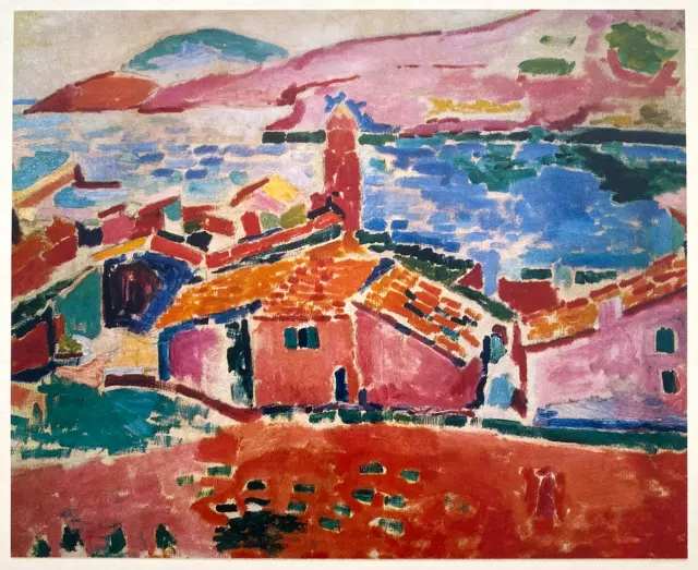 Henri Matisse Vtg 1981 1St Ed Fauvism Lithograph Print "View Of Collioure" 1905