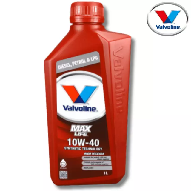 Valvoline 10w40 Max Life 1 Liter Engine Oil Partially Synthetic A3/B4 MB 229.3