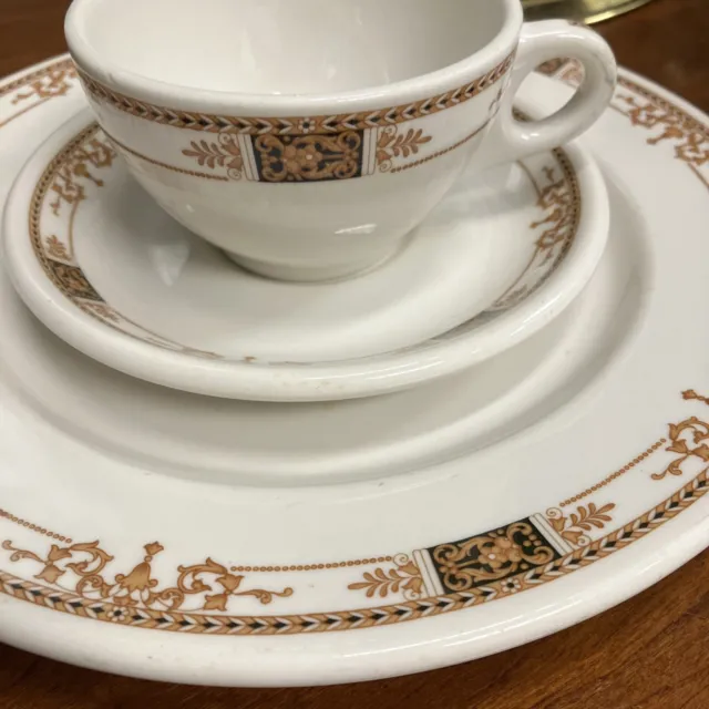 Vintage Syracuse China Restaurant Ware WEBSTER Cup-Saucer-Dinner Plate