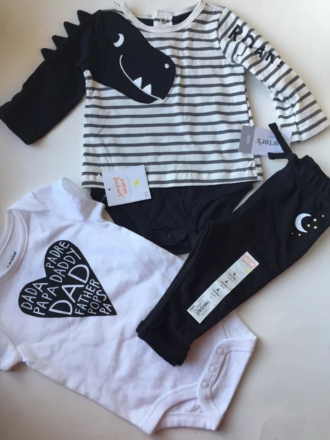 Toddler Boy 6m 3 Pc Carters Jumping Beans Pants Long Sleeve Shirt Bodysuit