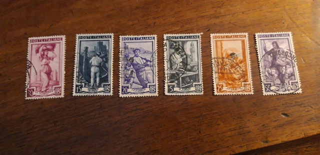 Timbres Italie stamps Italy 1953/1955/1956/1957/1958/1959/1960/1961/1963/1966 10