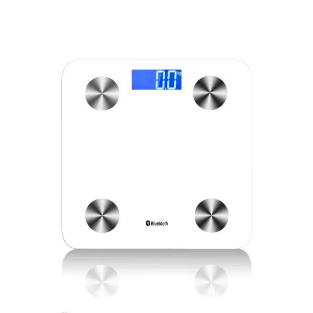 Bascula Fit Digital para Baño Balanza Escala Inteligente Peso Grasa Bluetooth TS