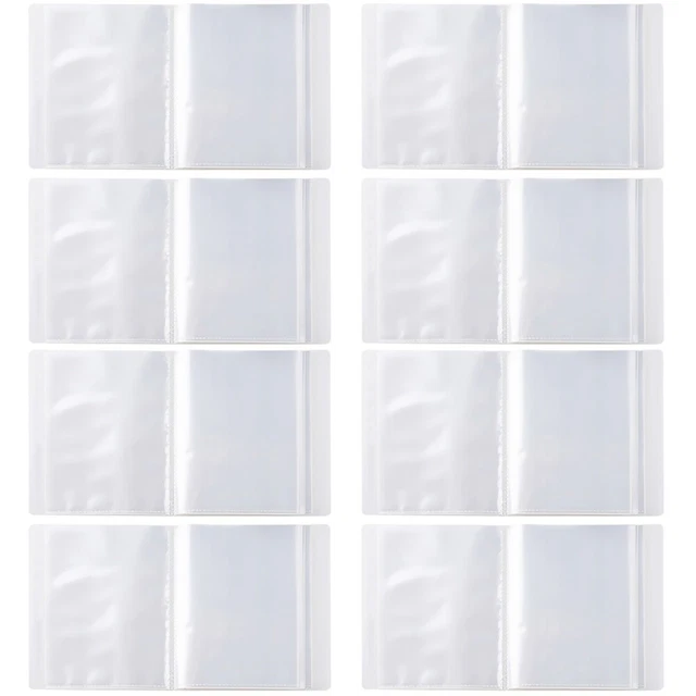 CRANBURY Album Fotografico Piccolo 4x6 Pollici - Confezione Da 2 Album In Plastica Con 48 Tasche, Copertina Personalizzabile, Senza Acidi, Avorio