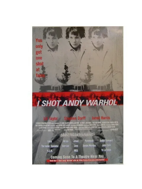 I Shot Andy Warhol Affiche Film Vous Seulement Un At Réputation Lili Taylor