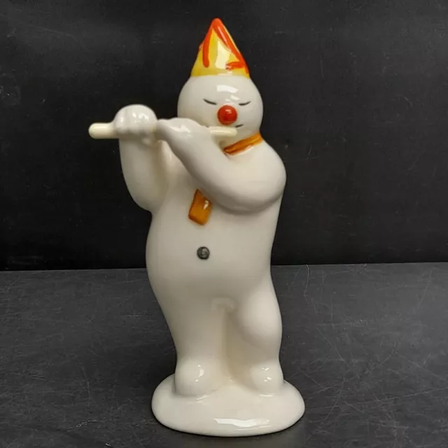 Royal Doulton Snowman Flautist Figurine DS 10 Gift Collection Playing Flute -CP