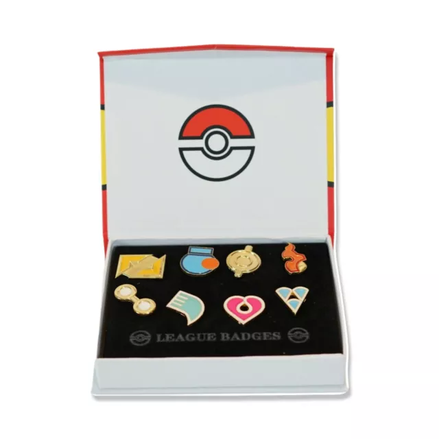 Pokemon Cartoon Anime All 8 Hoenn Gym Badges Gen. 3 for Cosplay - Collector Box