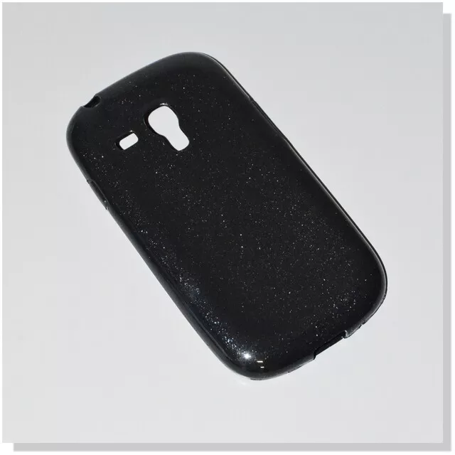 Custodia Case Fluo Cover Glitter Sottile Samsung Galaxy S3 Mini Nfc I8190n Nera