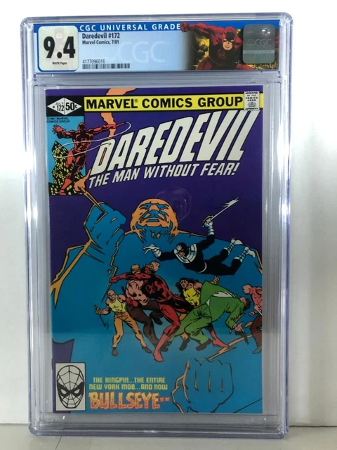 Daredevil 172 - Bullseye and Kingpin App. 1981 - Custom Label - CGC Graded 9.4