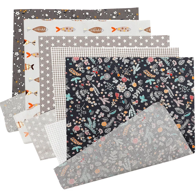 5 fogli di patchwork stampato per stampa fai - -te panni di cotone in cotone f