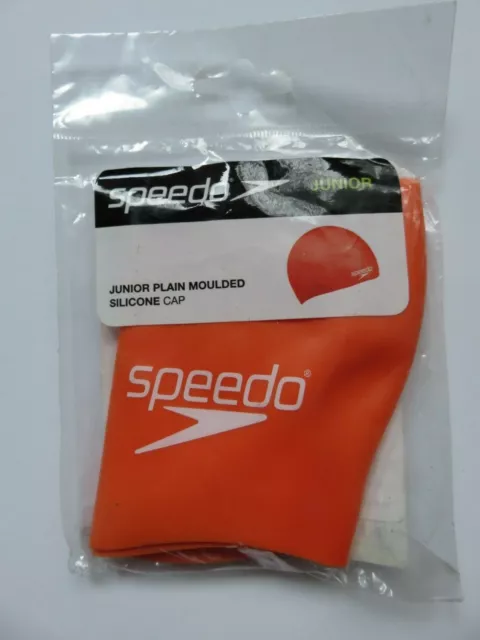 Speedo Junior Swim Cap Silicone Moulded Kids Swimming Hair Protection 6-14 Years