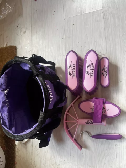 Bentleys Purple And Pink Horse Grooming Kit