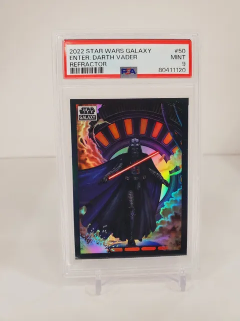 2022 Topps Chrome Star Wars Galaxy Enter: Darth Vader #50 Refractor PSA 9