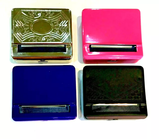 AUTOMATIC CIGARETTE ROLLING MACHINE Tobacco Smoking Case Tin Box Quality Strong