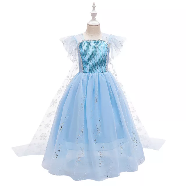 2019 New Release Girls Frozen 2 Elsa Costume Party Birthday Dress size 2-10Years