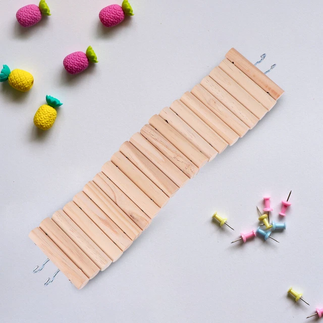 1Pc Rat Chinchilla Toy Vogel Käfig Hängen Spielzeug Hamster Klettern Leiter