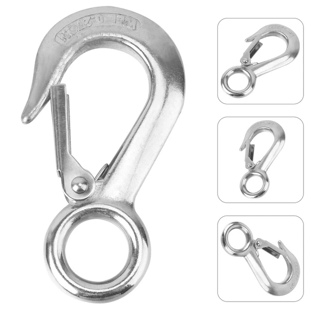 STAINLESS STEEL LIFTING Hook Tow Chains with Hooks Heavy Duty Swivel