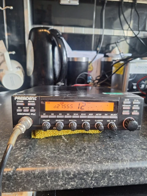 PRESIDENT GEORGE CB radio FM AM USB LSB Original Mic, Tx 35w Ssb ...