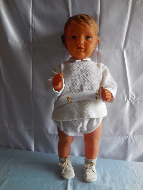 Baigneur ancien tête d'aigle 60cm petitcollin