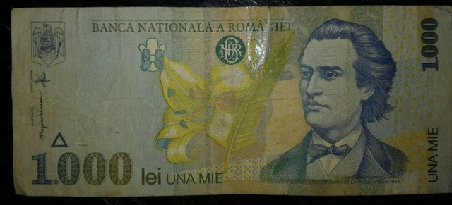 ROMANIA Banconota da 1000 Lei 1998.