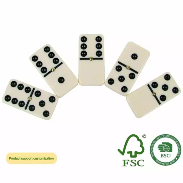 Double Six Club Pub League Dominoes with Wooden Box Set Toy 3