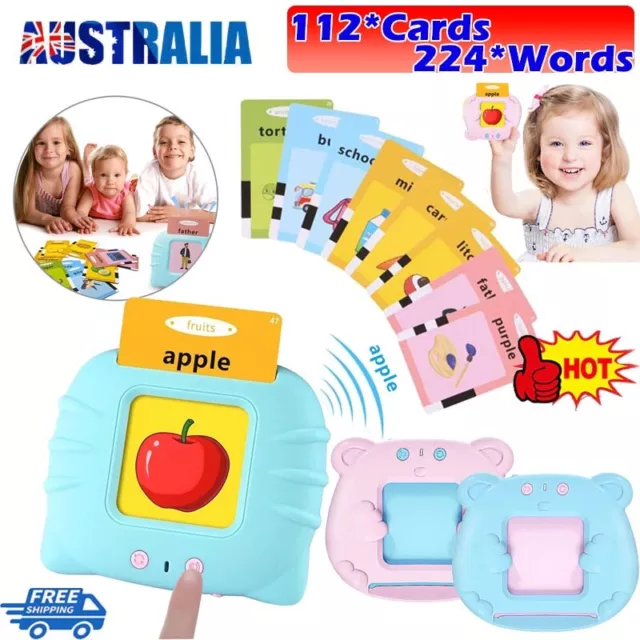 Talking Flash Cards For Toddlers Preschool Words Learning Cards Toy Kids Gifts