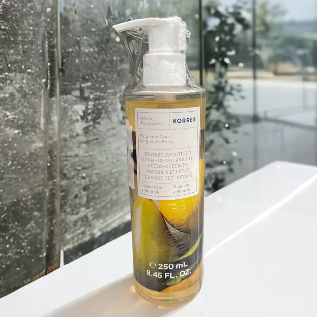 Korres  Instant Smoothing Serum -In-Shower Oil Bergamot Pear 8.45 fl oz