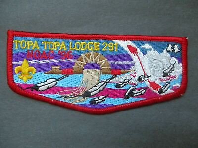 OA Lodge 291 Topa-Topa Noac '96 red border flap