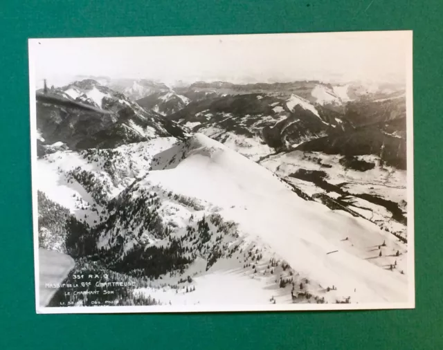 LARGE CHARTREUSE MASS PHOTO AERIAL VIEW Charming Isère Savoy Snow Mountain