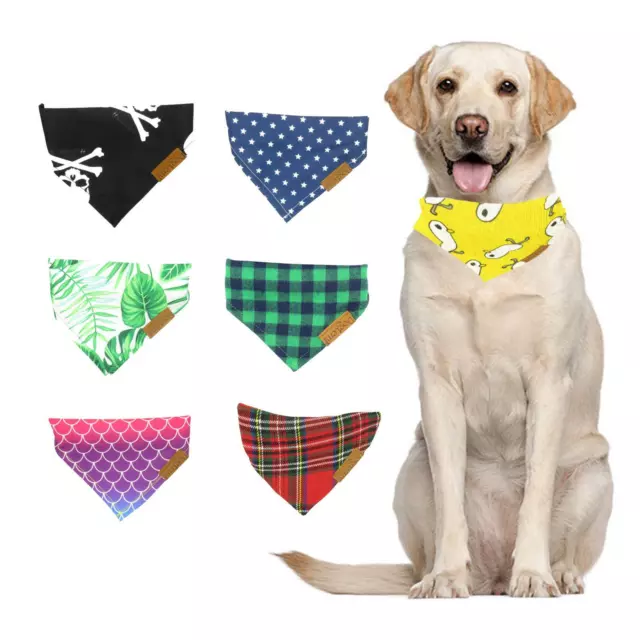 Stylish Cute Bandana Tie On Neckerchief Collar Gift Present for Dog Cat Puppy