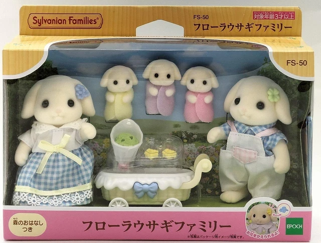 Famille Lapin Lavande Sylvanian Families Epoch Company - Figurines Neuves, Livraison Gratuite