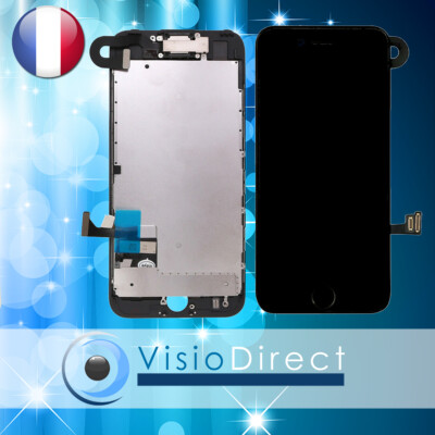 Ecran complet avec nappe camera et bouton home t?l?phone portable iPhone 7 NOIR